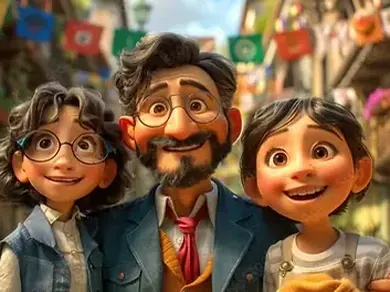 Arte ilustrativa de animação