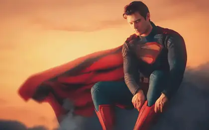 Arte ilustrativa de filme de super-heróis