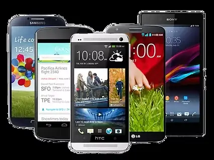 Smartphones Android de diferentes modelos