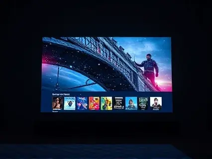 Televisão com interface de streaming aberta